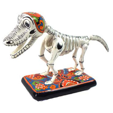 72-04-32 - Perro chico - Hund klein als Skelett