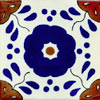 Handbemalte Fliese 15x15 - Hacienda TC