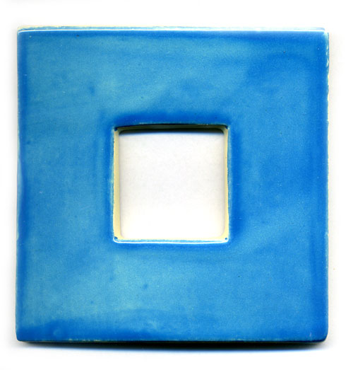9-09-07 - Fenster-Fliese für 3x3-Fliesen - turqueza gewaschen