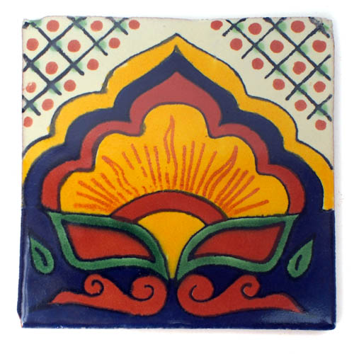 9-12-190 - Handbemalte Fliese 10x10 - Amanecer