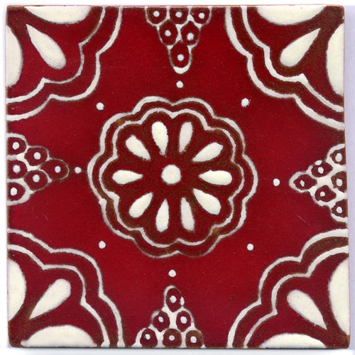 5-2-20-15 - Relief-Serie 10x10 - Lace fondo rojo