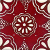 Relief-Serie 10x10 - Lace fondo rojo