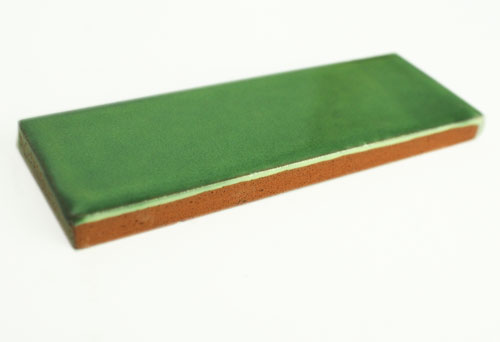 9-8-56-30 - Riemchen 3,3 x 10 cm, grün gewaschen
