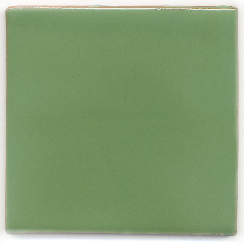 9-8-3611 - Handbemalte Fliese 10x10 - aschegrün